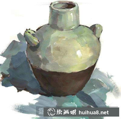 水粉画陶罐绘画教程