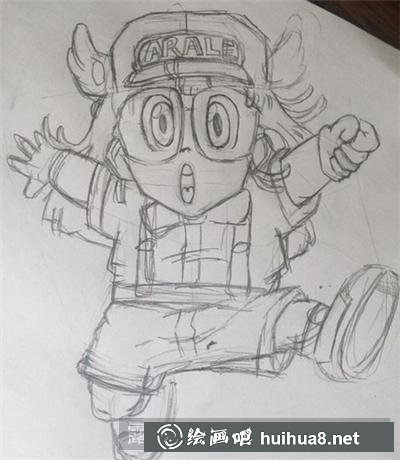 漫画人物阿拉蕾的绘画教程