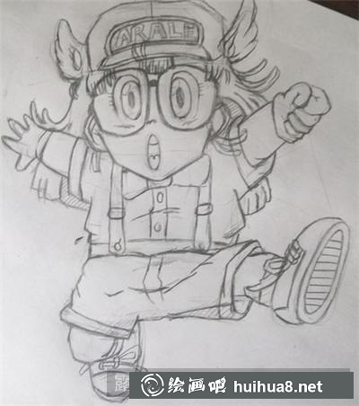 漫画人物阿拉蕾的绘画教程