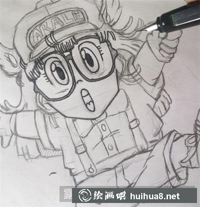 漫画人物阿拉蕾的绘画教程
