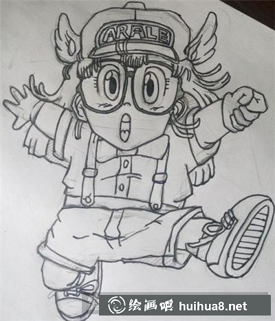 漫画人物阿拉蕾的绘画教程