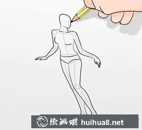 女性身体简笔画教程 女性身体简笔画教程