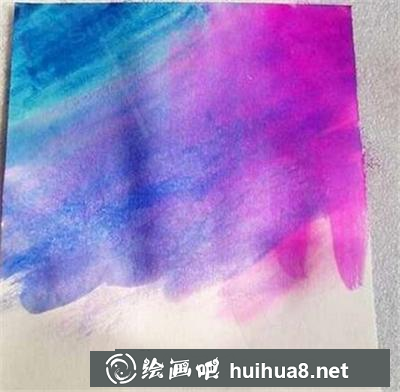 水粉画教程：美丽的夜空