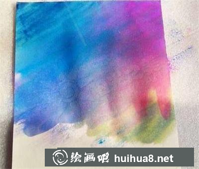 水粉画教程：美丽的夜空