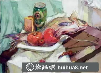 水粉静物