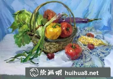 水粉静物