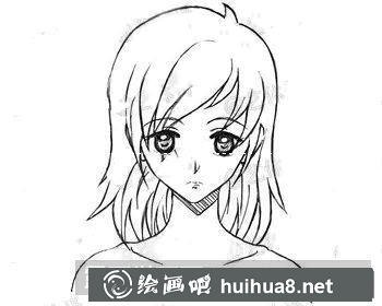 中长发女孩漫画教程 中长发女孩漫画教程