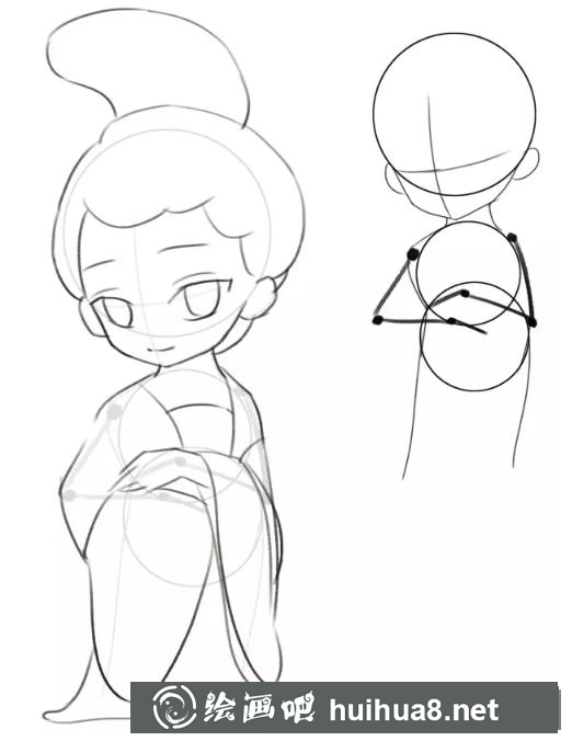 古风Q版漫画人物的画法