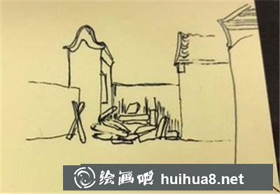 速写教程：我家小院