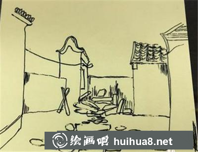 速写教程：我家小院