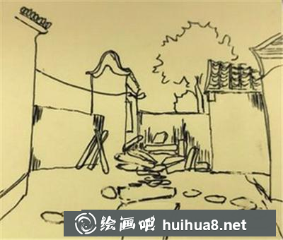 速写教程：我家小院