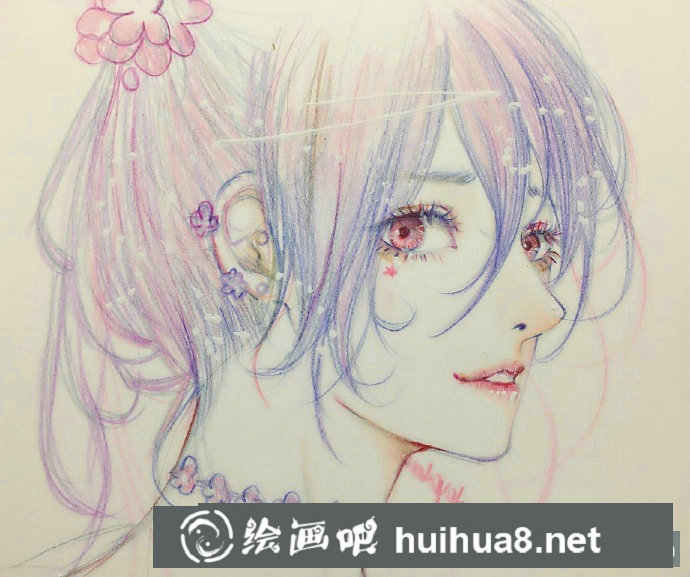 彩铅画人物头像 彩铅画人物头像9