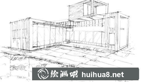 会所速写过程