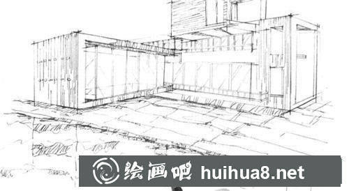 会所速写过程