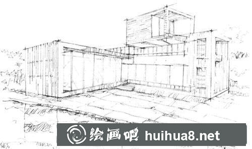 会所速写过程