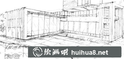 会所速写过程