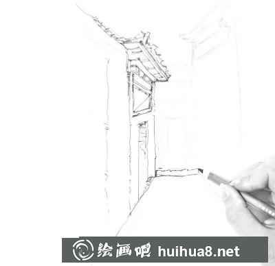 胡同小巷的画法