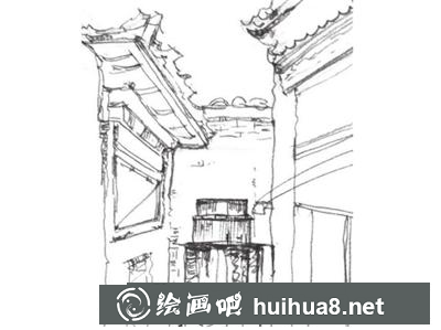 胡同小巷的画法