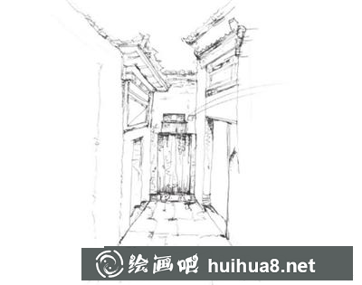 胡同小巷的画法