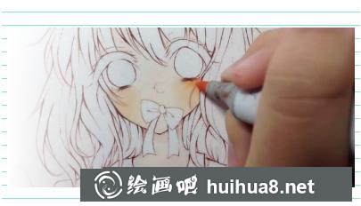 马克笔手绘漫画美少女