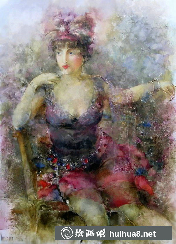 Helen Illichova人物油画作品9