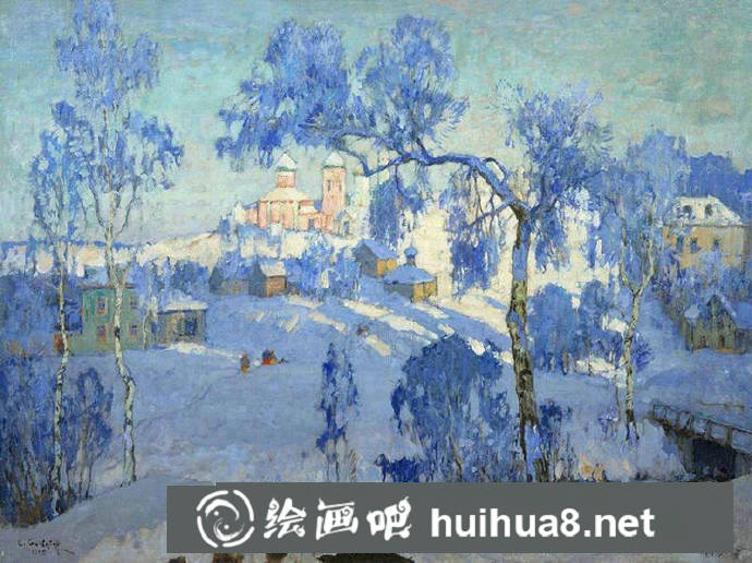 欧洲风景油画作品2
