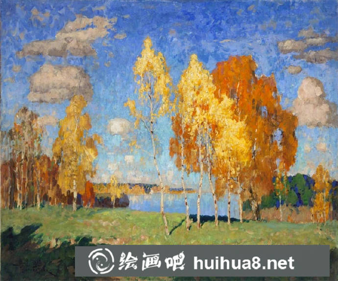 欧洲风景油画作品6