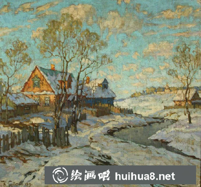欧洲风景油画作品7