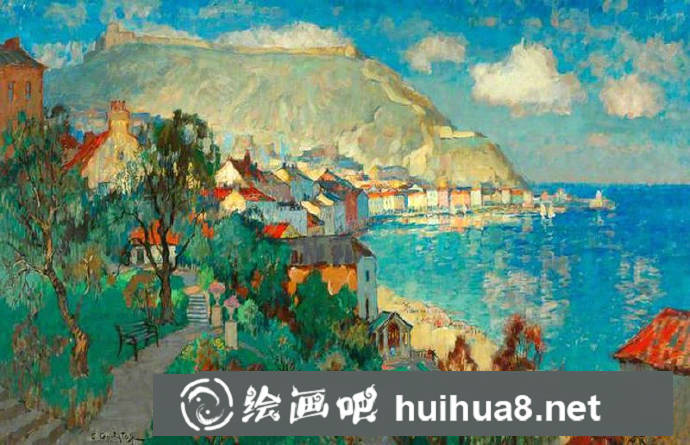 欧洲风景油画作品9
