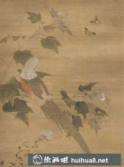 工笔画教程：怎么画《芙蓉锦鸡图》