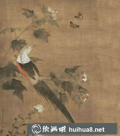 工笔画教程：怎么画《芙蓉锦鸡图》