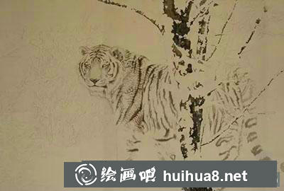 工笔画教程：怎么画老虎