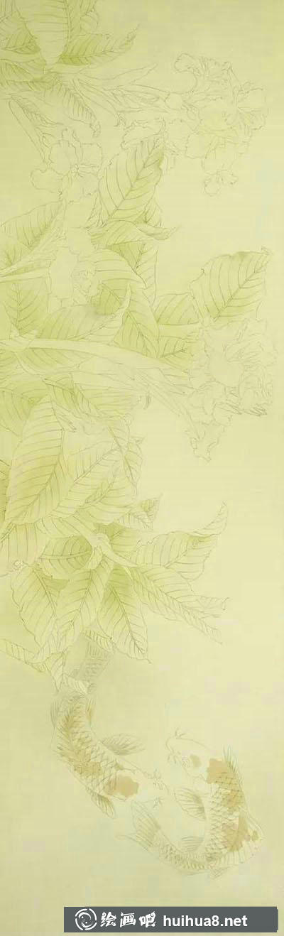 工笔画教程怎么画《荷花戏水图》