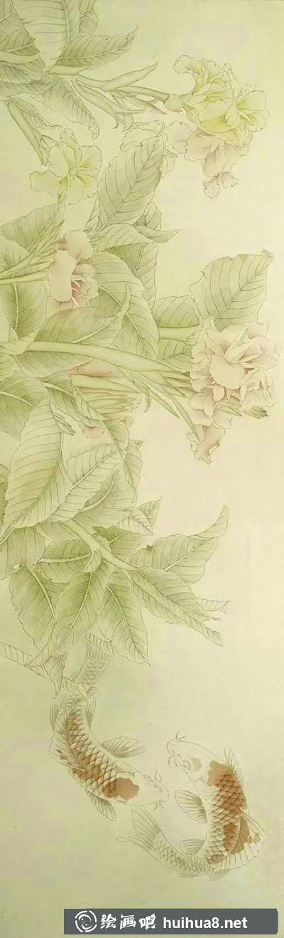 工笔画教程怎么画《荷花戏水图》