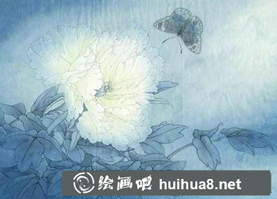 工笔画教程怎么画《凤丹白蛱蝶》 工笔画教程怎么画《凤丹白蛱蝶》