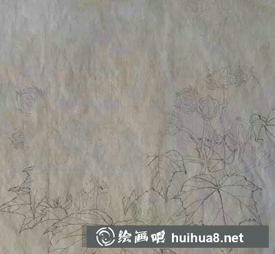 工笔画教程怎么画红芙蓉