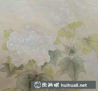 工笔画教程怎么画红芙蓉