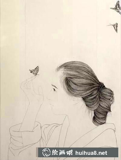 工笔画教程怎么画《醉蝶》