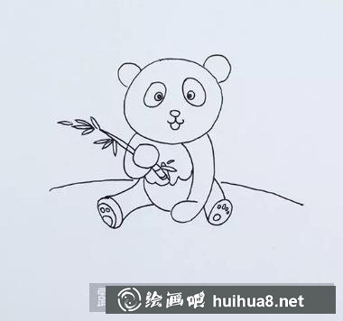 熊猫儿童画 熊猫儿童画