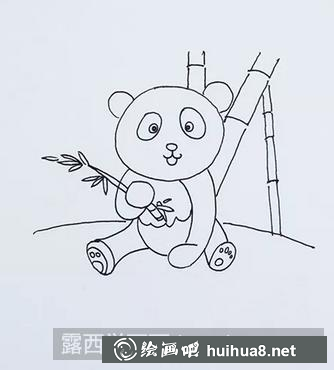 熊猫儿童画 熊猫儿童画