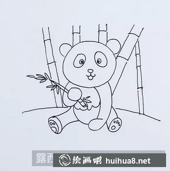 熊猫儿童画 熊猫儿童画