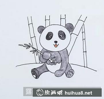 熊猫儿童画 熊猫儿童画