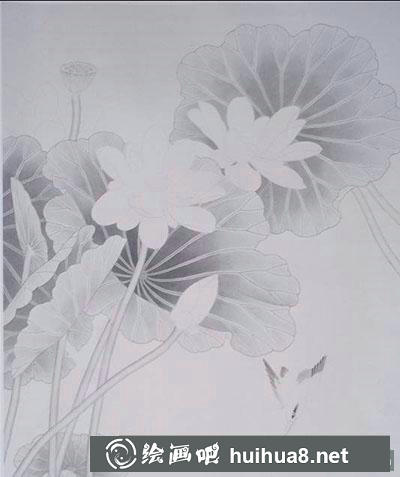 怎么画工笔画荷花与翠鸟 怎么画工笔画荷花与翠鸟
