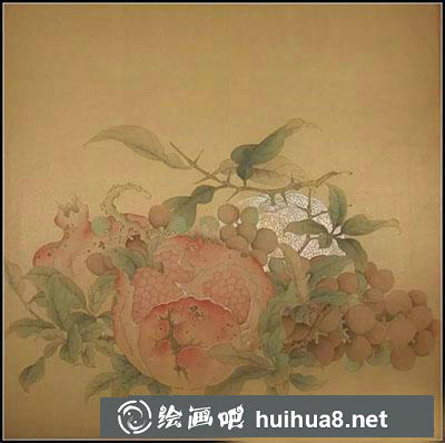 怎么画工笔画《吉祥多子图》