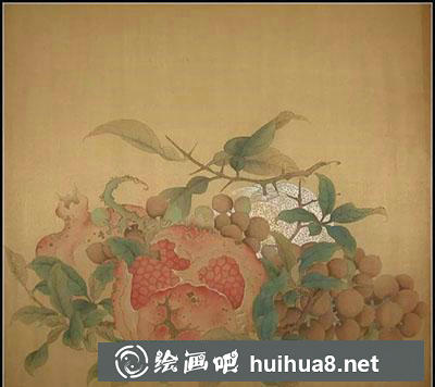 怎么画工笔画《吉祥多子图》
