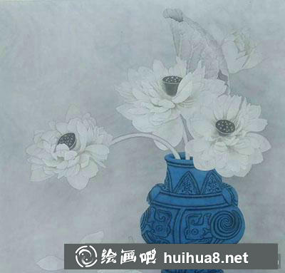 工笔画荷花的绘制方法 工笔画荷花的绘制方法