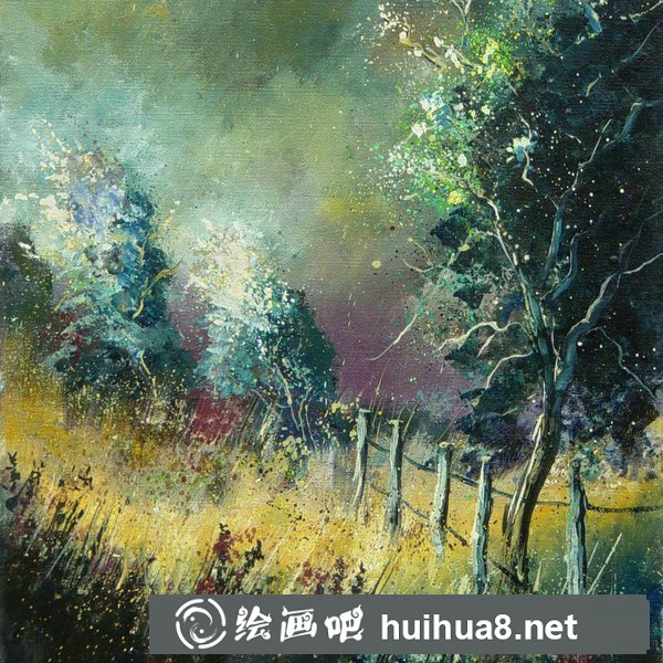 春日花园油画作品