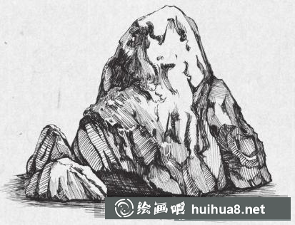 假山石的画法 假山石的画法