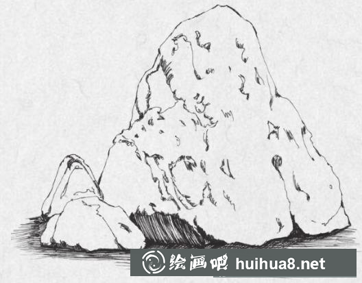 假山石的画法 假山石的画法