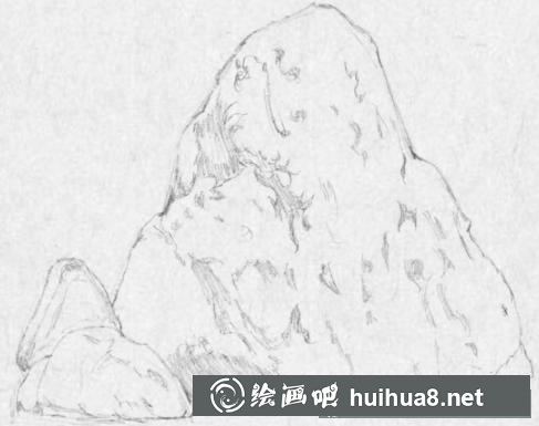 假山石的画法 假山石的画法